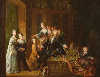 Portrait of Nicolas de Launay and His Family